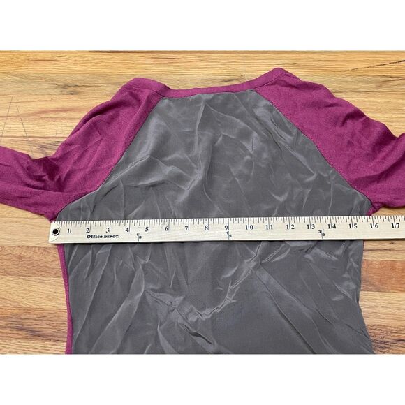 Saks Fifth Avenue Women's S Pink Sweater Silk Cardigan Knitted Cozy Chic Stretch - Picture 9 of 9